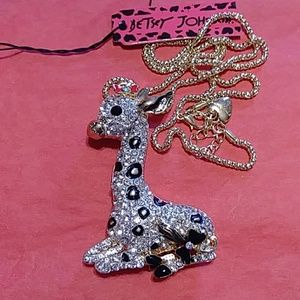 Betsey Johnson Jewelry - Adorable giraffe necklace NWT Betsey Johnson Jewelry - Adorable giraffe necklace NWT